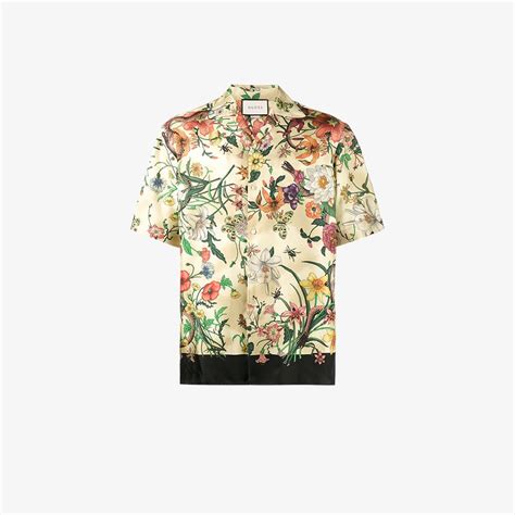 gucci flower shirt template